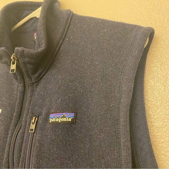 Patagonia Better Sweater Vest full zip navy blue Phosphorus logo embroidered XL - Picture 4 of 11